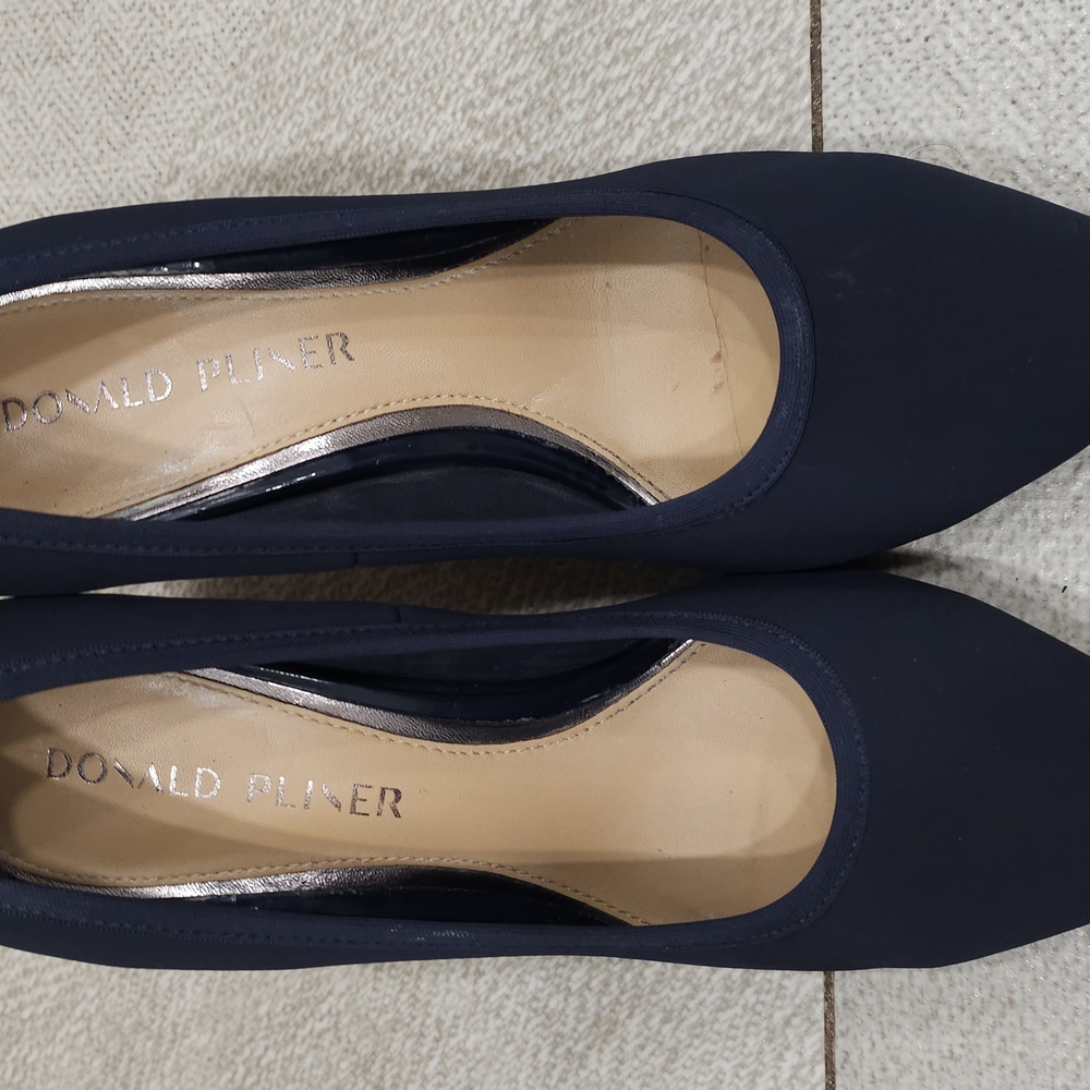 Donald J. Pliner Blue Suede Flats
